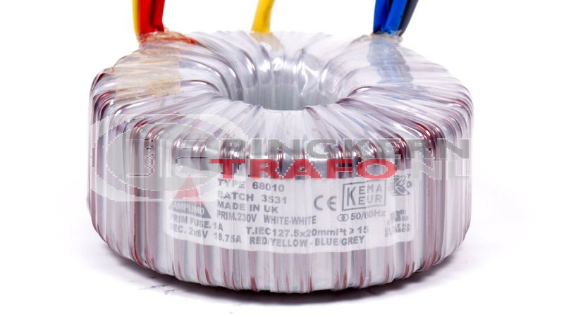 Ringkerntrafo 68010: 230V / 2x6V 225VA