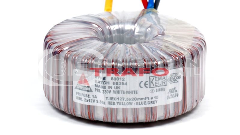 Ringkerntrafo 68012: 230V / 2x12V 225VA