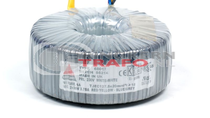 Ringkerntrafo 68017: 230V / 2x30V 225VA