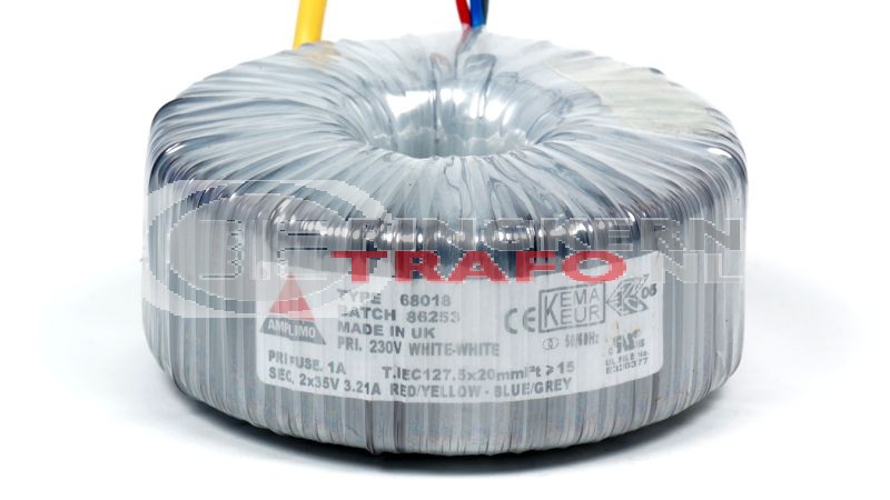 Ringkerntrafo 68018: 230V / 2x35V 225VA