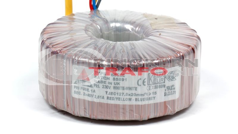 Ringkerntrafo 68026: 230V / 2x40V 225VA