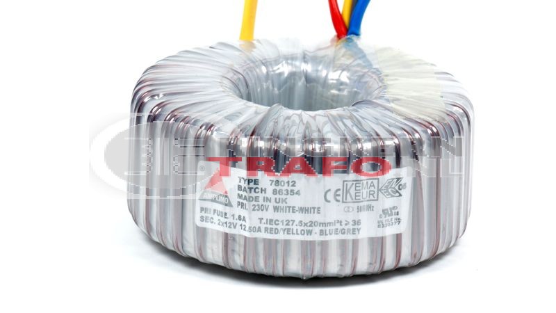 Ringkerntrafo 78012: 230V / 2x12V 300VA