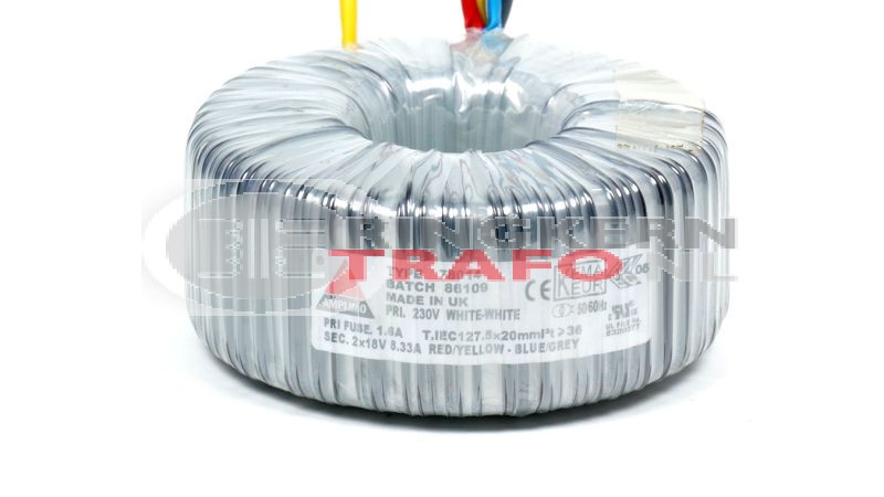 Ringkerntrafo 78014: 230V / 2x18V 300VA