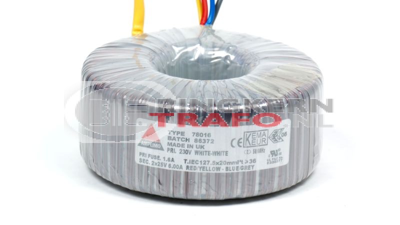 Ringkerntrafo 78016: 230V / 2x25V 300VA