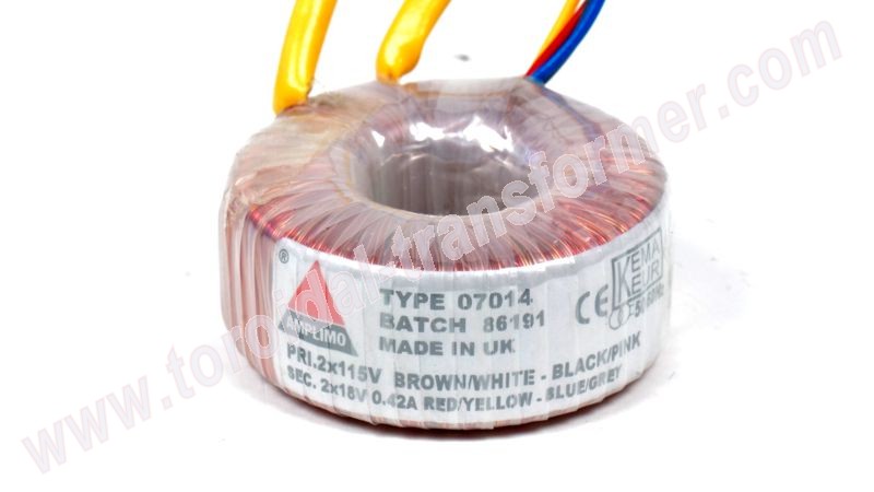 Ringkerntrafo 07014: 2x115V / 2x18V 15VA
